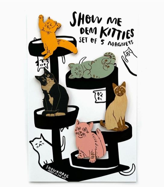 Show Me Dem Kitties Magnet Set by Snowmade