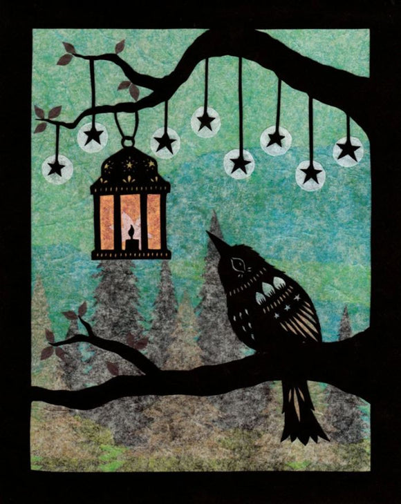 Lantern in the Mist Print by Angie Pickman