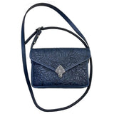 Acanthus Leaf Becca Leather Handbag by Oberon Design