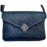 Acanthus Leaf Becca Leather Handbag by Oberon Design