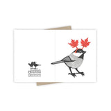 Leaf Ears Chickadee Card by Burdock & Bramble