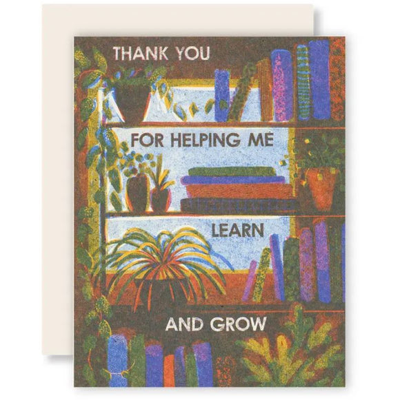 Thank You For Helping Me Learn Card by Heartell Press