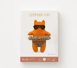 Leopard Cat Felt Doll Kit by Kiriki Press