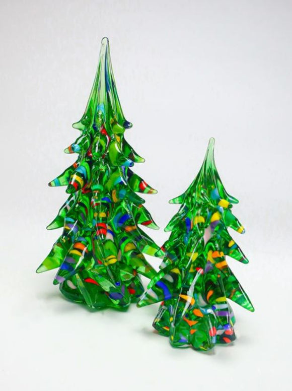 Large Decorated Glass Tree by Grateful Gathers Glass