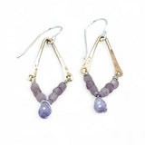 Lilac Bud Amethyst Earrings by Vanessa Savlen