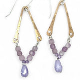 Lilac Bud Amethyst Earrings by Vanessa Savlen