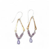 Lilac Bud Amethyst Earrings by Vanessa Savlen