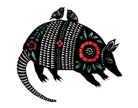 Little Armored One Print by Angie Pickman