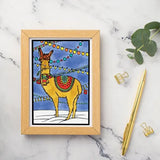 Holiday Llama Greeting Card by Sarah Angst