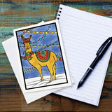 Holiday Llama Greeting Card by Sarah Angst