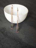 Long Loop Drop Earrings by Brianna Kenyon