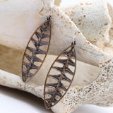 Warm Lopez Fern Medium Earrings by Merzatta Jewelry