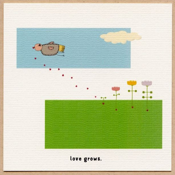 Love Grows Greeting Card by Beth Mueller
