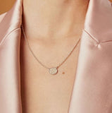Lucie Small Silver Filigree Necklace by Olmox Fine Filigree Jewelry