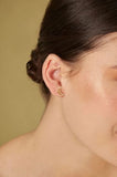 Luna Stud Silver Filigree Earrings by Olmox Fine Filigree Jewelry
