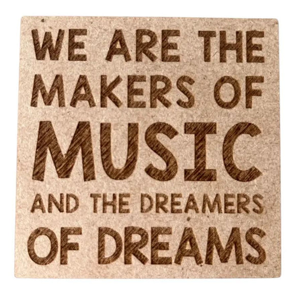 Makers of Music Wooden Magnet by High Strung Studios