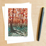 Maple Glow Card by Nan Onkka