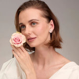 Margo Stud Silver Filigree Earrings by Olmox Fine Filigree Jewelry