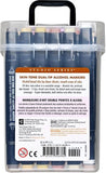 Dual-Tip Skin-Tone Alcohol Markers - Set of 18