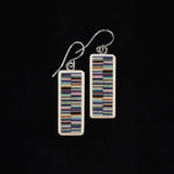 Medium Bezel Featherwood Earrings #1037 by Buzz Coren