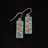Medium Bezel Featherwood Earrings #1037 by Buzz Coren