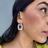 Melissa Medium Gold Filigree Earrings by Olmox Fine Filigree Jewelry