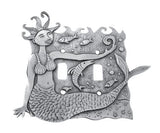 Mermaid Switch Plate Cover by Leandra Drumm Designs