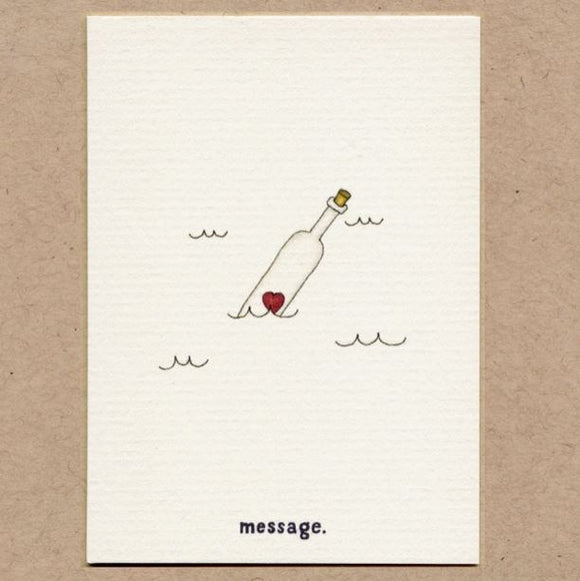 Message in a Bottle Enclosure Card by Beth Mueller