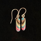Micro Skinny Mini Featherwoods Earrings #1128 by Buzz Coren