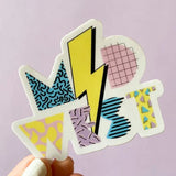 Midwest Lightning Bolt Sticker by Bottlebrush Graphics