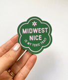 Midwest Nice Sticker by Bottlebrush Graphics