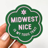 Midwest Nice Sticker by Bottlebrush Graphics