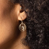 Mini Grad Circle Hook Earrings by MPR Jewelry