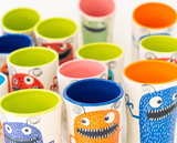 Small Red Monster Cup by Tim McMahon