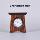 Mini Mantel Clock Style #12 - Oak/'Craftsman Oak' by Schlabaugh & Sons