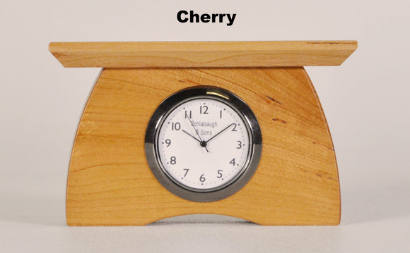 Mini Mantel Clock Style #13 - Cherry by Schlabaugh & Sons