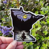 Minnesota Canoe Sticker by Sarah Angst