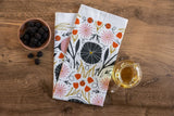 Moody Floral Tea Towel by Gingiber