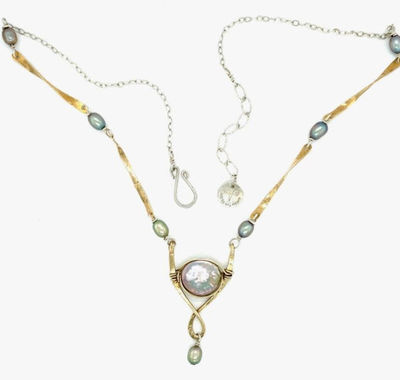 Moon Beam Necklace by Vanessa Savlen