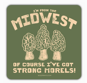 Midwest Morels Sticker by Bozz Prints