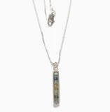 Skinny Rectangle Necklace by Ashka Dymel