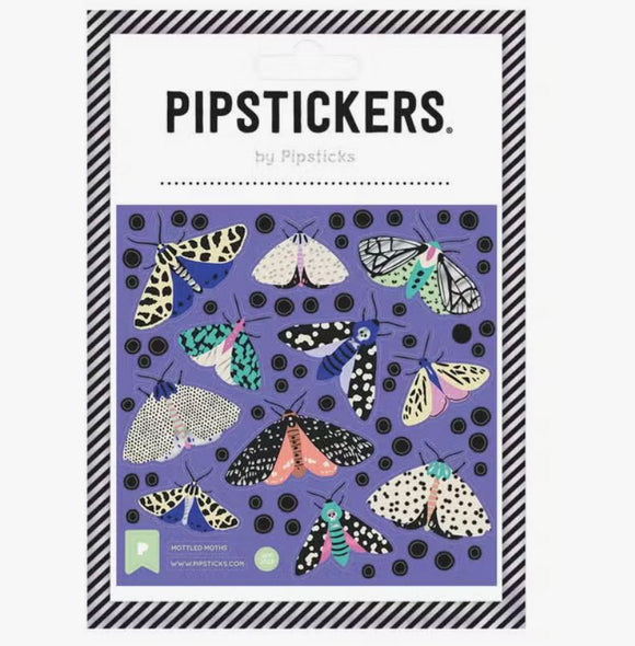 Mottled Moths Stickers by Pipsticks