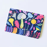 Colorful Mushrooms Tiny Note Card by Honeyberry Studios