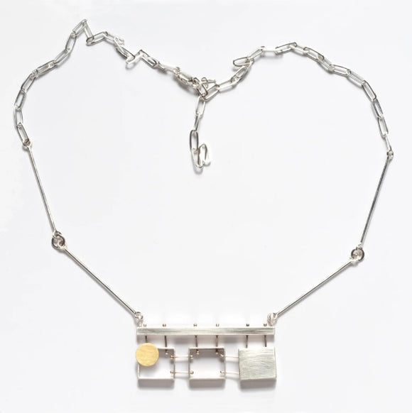 Three Rectangles Necklace by Ashka Dymel