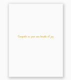 New Baby Greeting Card from Great Arrow Cards