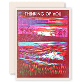 Thinking of You (Ocean Sunrise) Card by Heartell Press