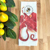 Octopus Tea Towel by Chavah's Garden