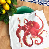 Octopus Tea Towel by Chavah's Garden