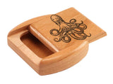 Octopus 2” Flat Wide Secret Box by Heartwood Creations
