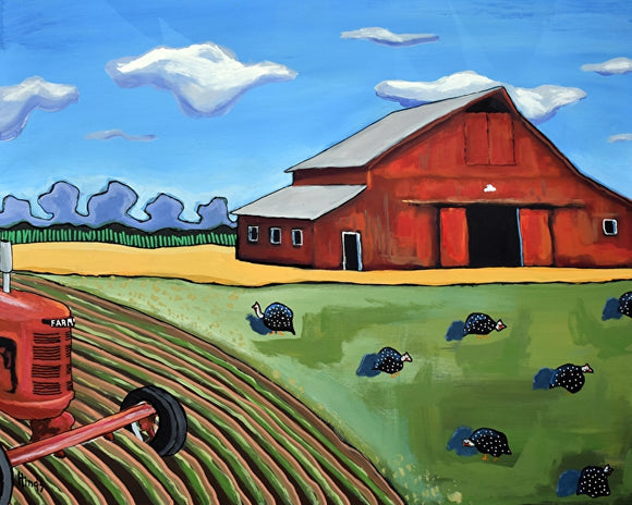 Old Red Barn by David Hinds